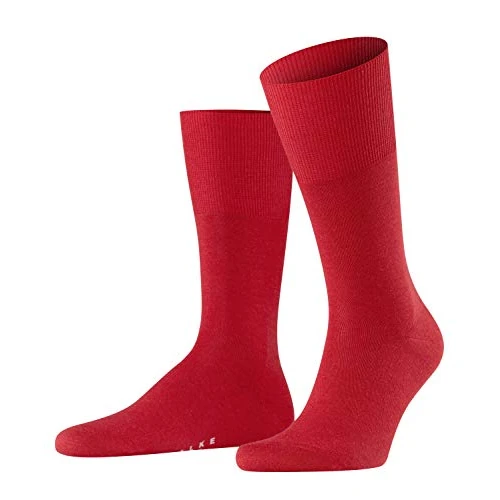Offerta a tempo: Falke Airport M So lana cotone tinta unita 1 paio, Calzini Uomo, Rosso Scarlet 8120, 47-48 - 0.00% da 18.00 € a 18.00 €