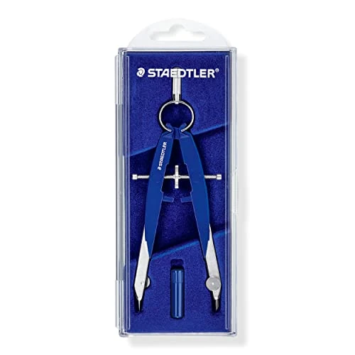 Offerta a tempo: STAEDTLER Mars Comfort 556 Compasso di precisione – cerchio Ø 230 mm | Compasso geometrico con guida a fuso, testa a molla & rotella centrale – astuccio con coperchio – Art.-Nr. 556 00 - 49% da 20.18 € a 10.23 €