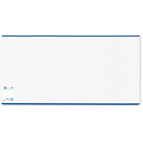 Herma - Copertina per libri, in plastica trasparente, con bordo blu 210 x 380 mm