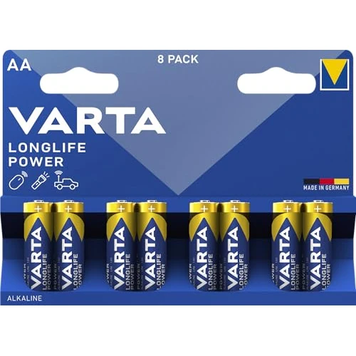 Offerta a tempo: VARTA Longlife Power Batterie AA Mignon LR06 (pacco da 8) — 9% da 7,99 € a 7,25 €