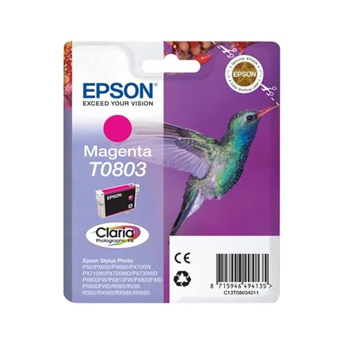 Offerta a tempo: Epson T080 Serie Colibrì, Cartuccia Originale Getto d'Inchiostro Claria Photographic — 36% da 15,49 € a 9,93 €
