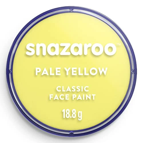 Limitiertes Angebot: Snazaroo 1118233 Schminkfarbe - Blassgelb, 18ml Topf - hautfreundliche Gesichtschminke auf Wasserbasis, wasservermalbar, parabenfrei, Face & Bodypaint Farbe für Kinder & Erwachsene von 5.86 EUR auf 5.68 EUR (Spare 3%)