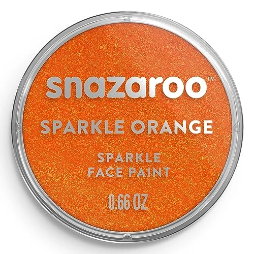 Offre limitée : Snazaroo - Peinture Pour Visage et les Corps, Maquillage Pour Visage et Déguisement, Pour Enfants et Adults,Fard 18 ML, Couleur Orange Nacre de 8.50 EUR à 7.99 EUR (remise 6%)