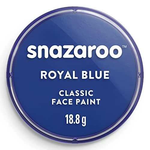 Offerta a tempo: Snazaroo - Pittura Per Viso e Corpo, Trucchi da Viso per Travestimenti, per Bambini e Adulti, 18ML, Colore Blu Reale - 15% da 7.50 € a 6.39 €