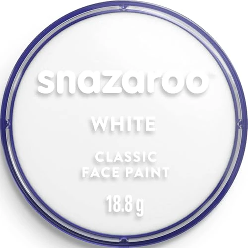 Tijdelijke aanbieding: Snazaroo 1118000 Kinderschmink, huidvriendelijke hypoallergene gezichtsmake-up op waterbasis, vrij van parabenen - 18ml Pot, White van 6.65 € naar 6.65 € (0.00% korting)