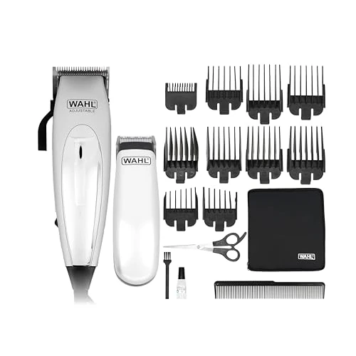 Offerta a tempo: WAHL Home Pro Deluxe Combo Taglia Capelli Elettrico con Filo e Leva di Regolazione 8 Pettini Guida, Kit con rifinitore a Batteria, Forbici e Pettine - 21% da 29.99 € a 23.74 €