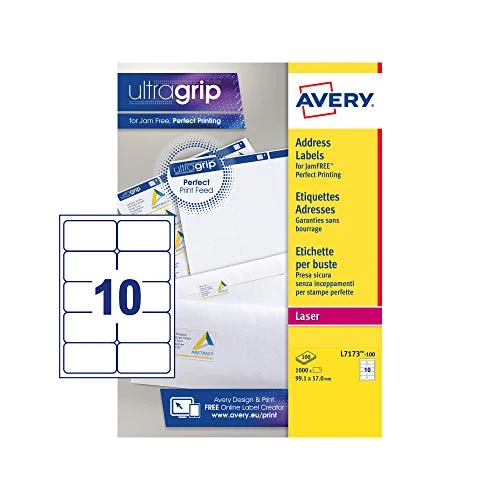 Zeitlich begrenztes Angebot: Avery Adress-Etiketten schnellablösend von 39.69 € auf 39.69 € (0.00% Rabatt)