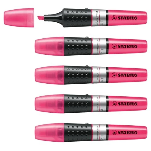 Tijdelijke aanbieding: STABILO - Markeerstift - LUMINATOR - Premium Highlighter - Roze - 5 Stuks van 16.72 € naar 16.72 € (0.00% korting)