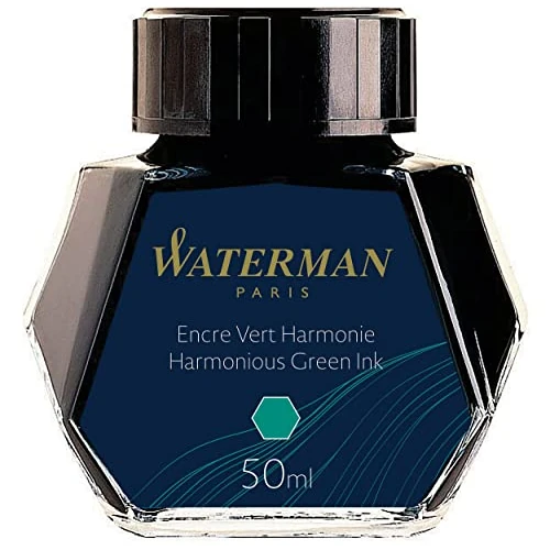 Limited-time offer: Waterman Fountain Pen Ink | Harmonious Green | 50ml Bottle from 9.46 £ to 8.50 £ (save 10%)