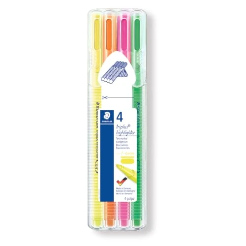 Tijdelijke aanbieding: STAEDTLER triplus textsurfer 362 Markeerstiften – 4-pack, driehoekig van 8.28 € naar 8.28 € (0.00% korting)