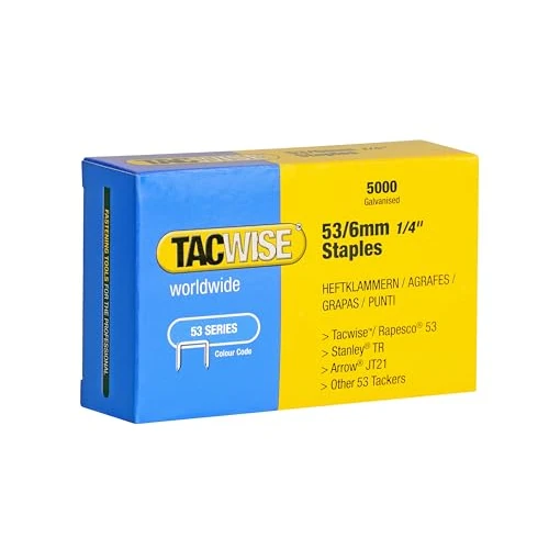 Offerta a tempo: Tacwise 0331 Punti Galvanizzati, Tipo 53/6 mm, Confezione da 5000 - 0.00% da 9.82 € a 9.82 €