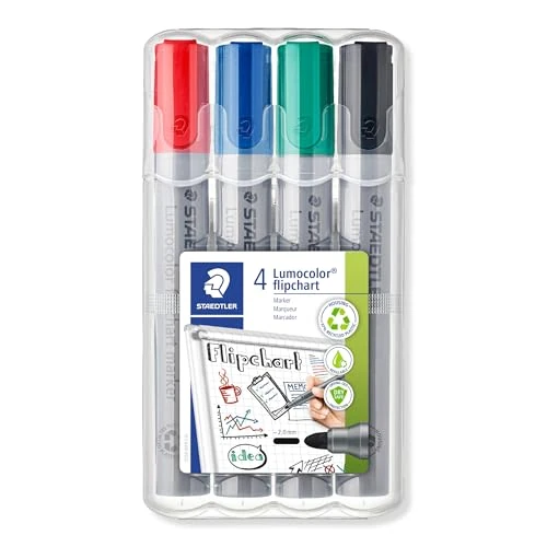 Tijdelijke aanbieding: STAEDTLER Lumocolor 314 Permanente stiften – 6 kleuren, 1,0–2,5 mm | Watervaste inkt met brede punt voor vrijwel alle oppervlakken – permanent OHP- & universeel – Art.-Nr. 314 WP6 van 7.26 € naar 7.26 € (0.00% korting)