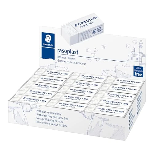 Offre limitee: Staedtler Lot de 30 Gomme en plastique Blanc de 16.89 EUR a 16.89 EUR (economie 0%)
