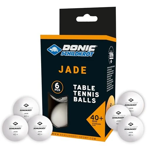 Limited-time offer: Donic-Schildkröt Jade Table Tennis Balls, 40 mm, White, 6 Pieces, 618371 from 4.62 GBP to 3.10 GBP (save 33%)
