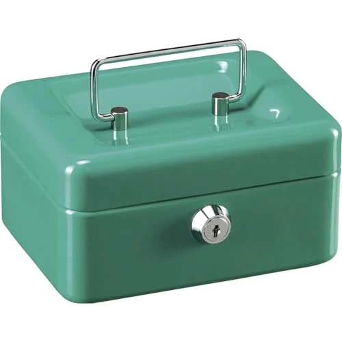 Oferta limitada: Burg-Wächter Caja de efectivo con cierre para llaves y monedas, pequeña, chapa de acero, Money 5015, verde turquesa de 17.27 € a 12.50 € (ahorro 28%)