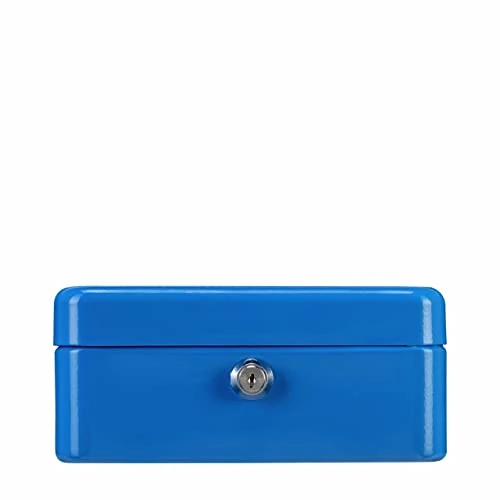 Offre limitée : BURG-WÄCHTER Caisse à monnaie verrouillable avec clé et insert pour monnaie forte, tôle d'acier, Money 5020, bleu de 12.99 € à 12.99 € (0.00% de remise)