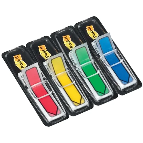 Offerta a tempo: Post-it 26445 Miniset Frecce 96 Segnapagina, Freccia, 96 Pezzi, Rosso/Giallo/Verde/Blu - 32% da 8.49 € a 5.75 €