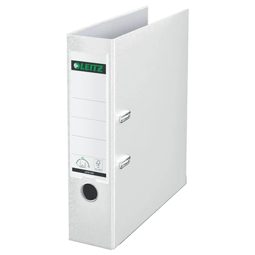 Offerta a tempo: Leitz Raccoglitore con Meccanismo a Leva 180° in Plastica, Formato Commerciale Dorso 8.2 cm, Bianco, 10105001 - 0.00% da 10.25 € a 10.25 €