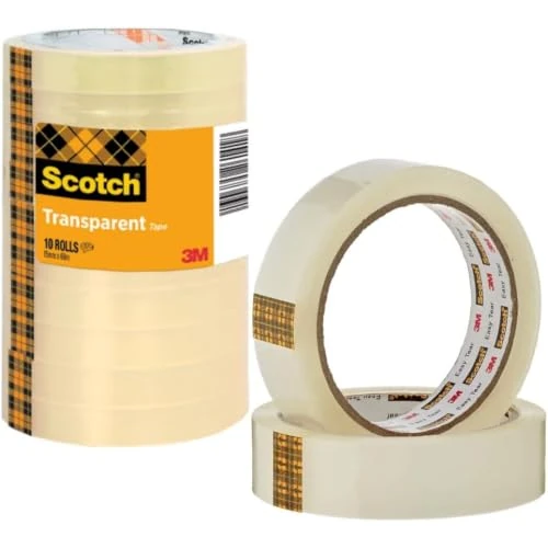 Offerta a tempo: Scotch Nastro Adesivo Trasparente 508, 10 Rotoli, 15 mm x 66 m | Nastro Adesivo Trasparente Multiuso per Scuola, Casa e Ufficio; Facile da Usare, per Imballare, Sigillare e Riparare - 36% da 11.99 € a 7.68 €