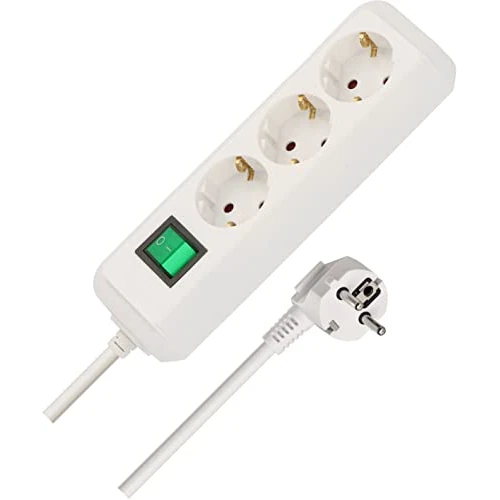 Offerta a tempo: BRENNENSTUHL 1152920 Eco-Line - Presa a 3 vie con interruttore luminoso e cavo da 5 m, Bianco - 59% da 19.18 € a 7.89 €