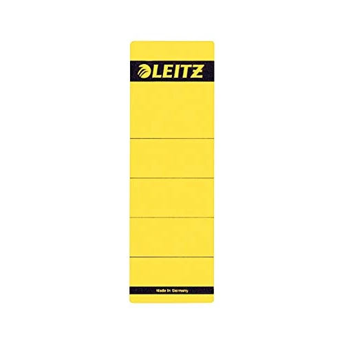 Oferta limitada: Leitz - Etiquetas Adhesivas para Lomo para Archivadores de Palanca de Cartón de 80 mm, Amplias, Cortas, 61.5 x 192 mm, Papel, 16420015, Amarillo, Pack de 10 etiquetas de 8.74 € a 8.74 € (ahorro 0.00%)