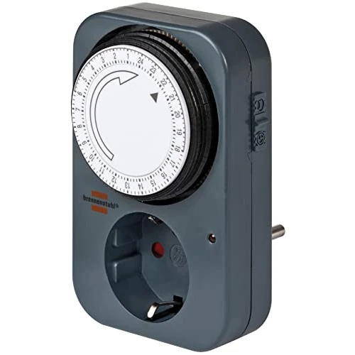 Tijdelijke aanbieding: Brennenstuhl 1506450 tijdschakelklok MZ 20, mechanisch stopcontact (dag-timer met kinderbeveiliging), grijs, 1 Stuk van 5.49 EUR naar 4.06 EUR (korting 26%)