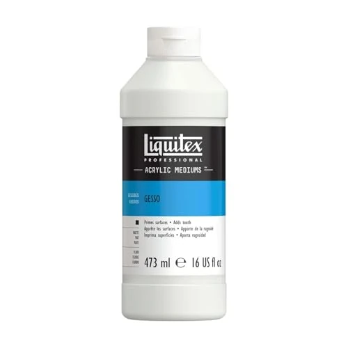 Limited offer: Liquitex Professional Gesso Surface Prep Medium, 473ml (16-oz), White from 23.74 EUR to 23.74 EUR (save 0%)