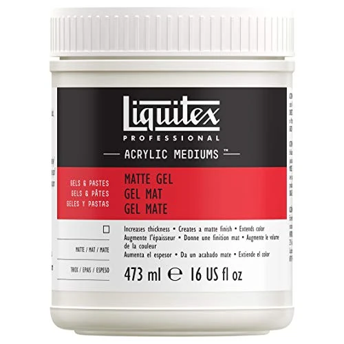 Tijdelijke aanbieding: Liquitex 5322 Professioneel mat gelmedium, verwijdert de glans van acrylverf, kan worden gebruikt als lijm voor collages - 473ml fles van 25.79 EUR naar 22.44 EUR (korting 13%)