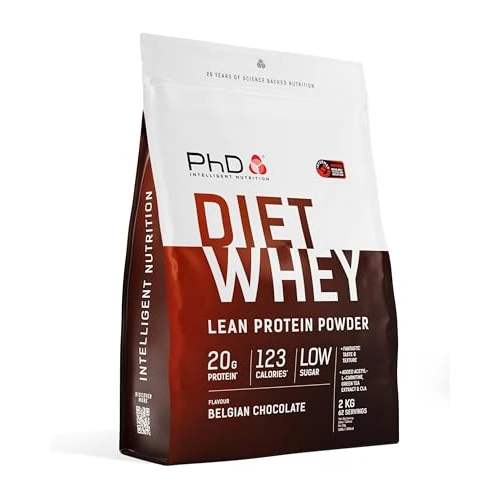 Tijdelijke aanbieding: PhD Nutrition Diet Whey Low Calorie Protein Powder, Low Carb, High Protein Lean Matrix, Belgische Chocolade Diet Whey Protein Powder, 62 porties per 2 kg zak van 43.75 EUR naar 43.75 EUR (korting 0%)
