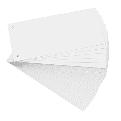 Limited-time offer: EXACOMPTA 13405B Paquet de 100 fiches intercalaires perforées 180g papier recyclé Forever unies à l'italienne 10,5 cm x 24 cm pour classeur coloris blanches from $54.06 to $19.25 (save 64.39%)