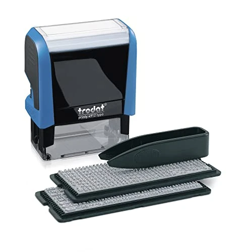 Oferta limitada: Trodat Printy 4912 Typo - Sello autoentintado para texto tipográfico, 4 líneas, negro, 47 x 18 mm de 19.59 € a 19.04 € (ahorro 3%)