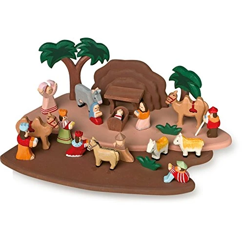 Tijdelijke aanbieding: small foot Kerststalspel met de hand gesneden uit hout, met alle figuren uit de Bijbelgeschiedenis, vanaf 3 jaar, 1839 van 43.71 EUR naar 43.71 EUR (korting 0%)