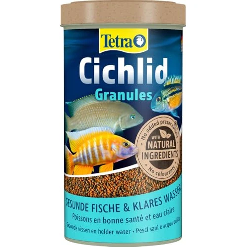 Oferta limitada: Tetra Cichild Granules - Alimento en dos tipos en forma gránulos diferentes para cíclidosde tamaño mediano, lata de 500 ml de 17.47 € a 14.41 € (ahorro 18%)