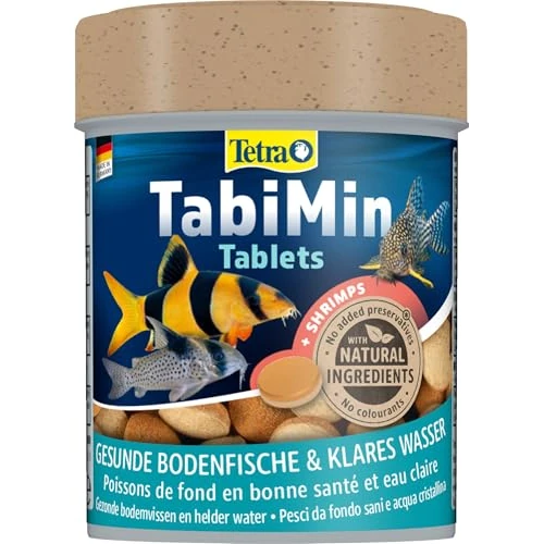 Offerta a tempo: Tetra Tablets TabiMin - Cibo in compresse per tutti i pesci da fondo, ad es pesci gatto, cobiti o barbi da fondo, barattolo da 275 compresse - 38% da 15.20 € a 9.38 €