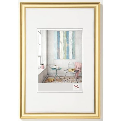 Offerta a tempo: walther design oro 18 x 24 cm Cornice in plastica Trendstyle KP824G - 46% da 13.83 € a 7.49 €