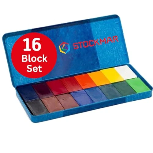 Limited-time offer: STOCKMAR 204884266 16 Blocks Waterproof Beeswax Paint Blocks in Tin Box from 24.00 £ to 24.00 £ (save 0.00%)
