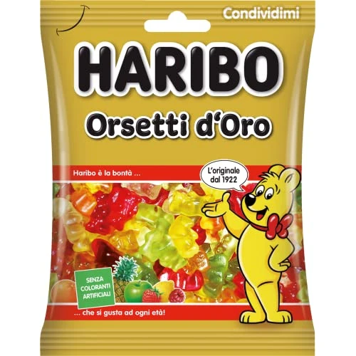 Offerta a tempo: Haribo Orsetti D'Oro, Caramelle Gommose — 34% da 1,65 € a 1,09 €