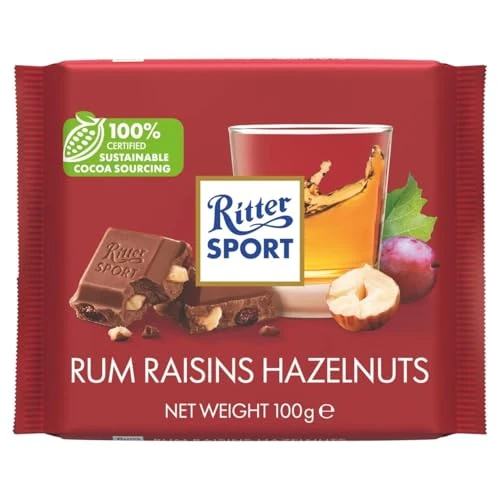 My german store - Ritter sport ron pasas de avellanas 100 g de chocolate