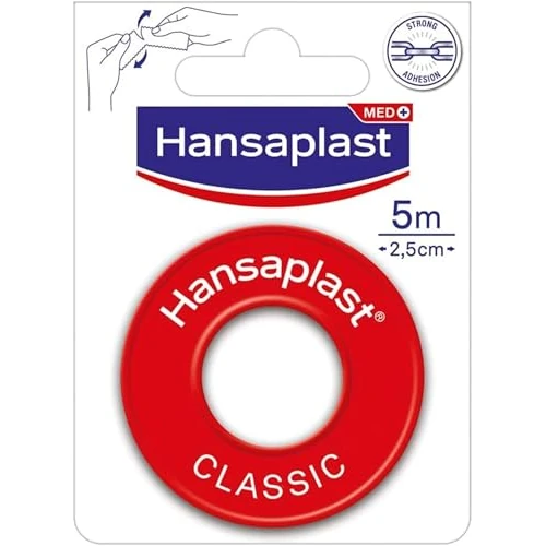 Offerta a tempo: Hansaplast CLASSIC Cerotto su Rocchetto, Cerotto rotolo per il fissaggio di bende e compresse — 28% da 3,79 € a 2,74 €