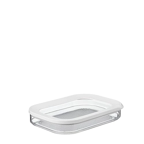 Offerta a tempo: Mepal - Contenitore per la Conservazione di Salumi Modula - Scatola con Coperchio - Conservare Fette di Pancetta, Pollo e Formaggio - Contenitore per la in Frigo - 1 x 550 ml - White - 0.00% da 17.15 € a 17.15 €