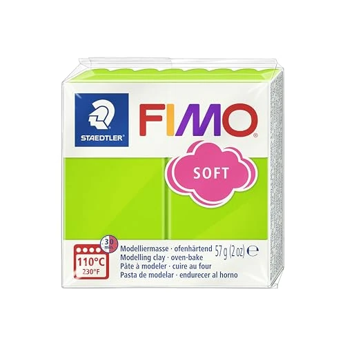 Limited offer: Staedtler FIMO Soft Polymer Clay - -Oven Bake Clay for Jewelry, Sculpting, Crafting, Apple Green 8020-50 from 4.92 EUR to 4.92 EUR (save 0%)