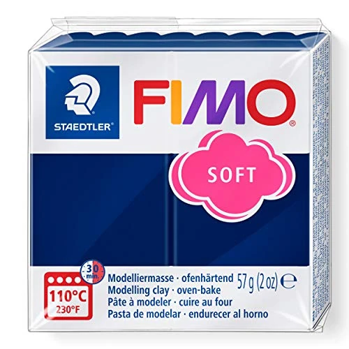 Tijdelijke aanbieding: Staedtler 8020-0 - Fimo Soft normaal blok, 57 g Modelleermassa 1 Packung Windsorblauw (35) van 3.49 € naar 1.97 € (44% korting)