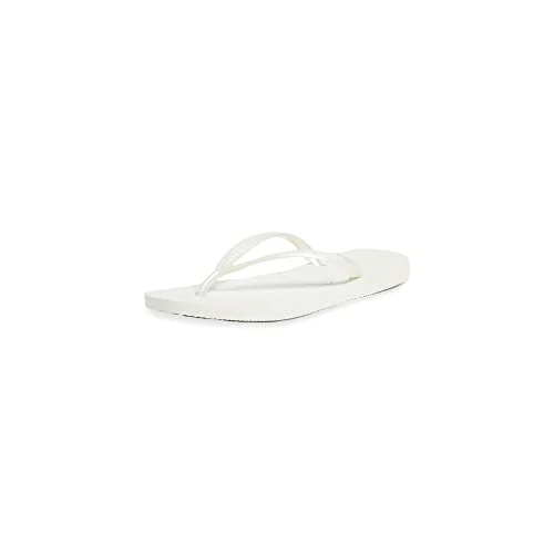 Havaianas 's Slim Flip Flop, White, 6/7 UK
