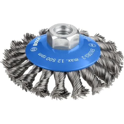 Tijdelijke aanbieding: Bosch 1x PRO Metal heavy PRO Schuine borstel gevlochten M14 | voor Staal, Ø 100 mm, Professional Accessoires Kleine haakse slijper van 13.29 € naar 13.29 € (0.00% korting)
