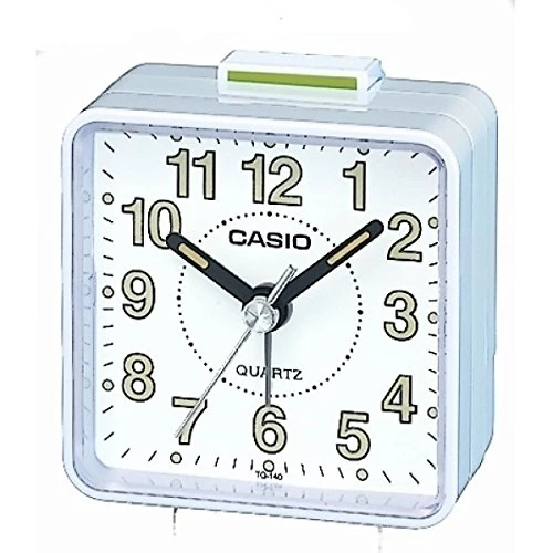 Casio Collection Wake Up Timer Alarm Clock TQ-140-7EF, White