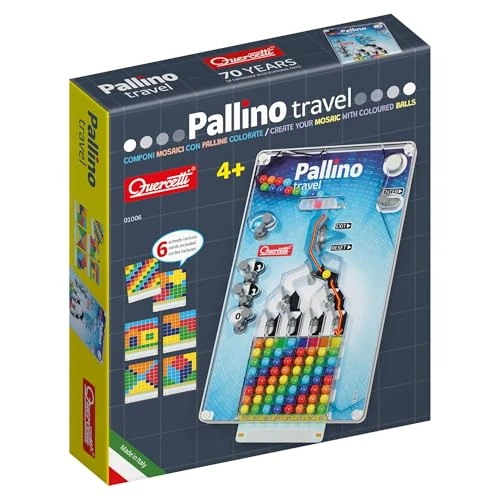 Offre limitée : Quercetti Mini Pallino Travel, Jeu de Voyage Mosaïque avec Billes Circuit, Jouet Enfant 4+ Ans Cadeau Fille Garçon, Jeux Éducatifs Montessori de 16.99 € à 16.99 € (0.00% de remise)