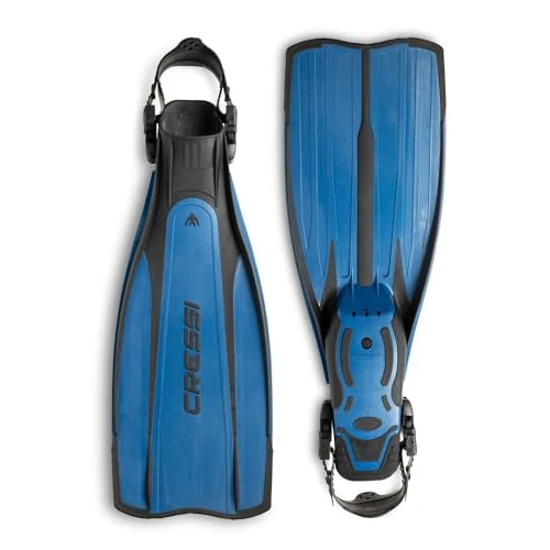 Cressi Pro Light - Aletas, Color Negro/Azul, Talla XS-S