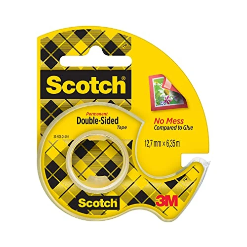 Oferta limitowana: Scotch Dwustronna taśma klejąca 136D-MDOEU, 12,7 mm x 6,3 m, 1 rolka na odwijaczu ręcznym/opakowaniu z 13.52 zł na 13.52 zł (oszczędź 0.00%)