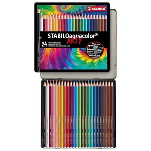 Begrenztes Angebot: STABILO - Aquarell-Buntstift - STABILOaquacolor - ARTY - 24er Metalletui von 19.84 EUR auf 13.89 EUR (Rabatt 30%)