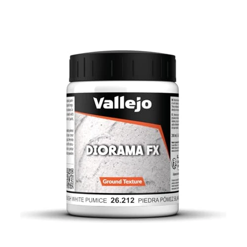 Limited-time offer: Vallejo Diorama FX Acrylic Paint, Realistic Texture Simulation for Terrain, Soil, Snow, Water, and Mud, 200 ml from 8.99 £ to 8.72 £ (save 3%)